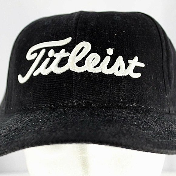 Titleist Other - Titleist Golf Black Baseball Cap Adjustable